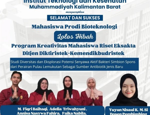 Lolos Hibah PKM Riset Eksakta 2024